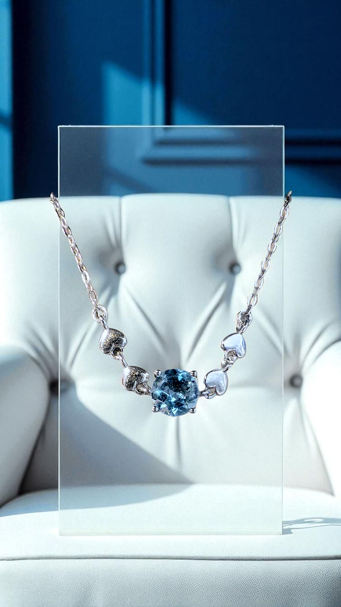 Sky Blue Topaz Heart Accent Bracelet – 925 Sterling Silver