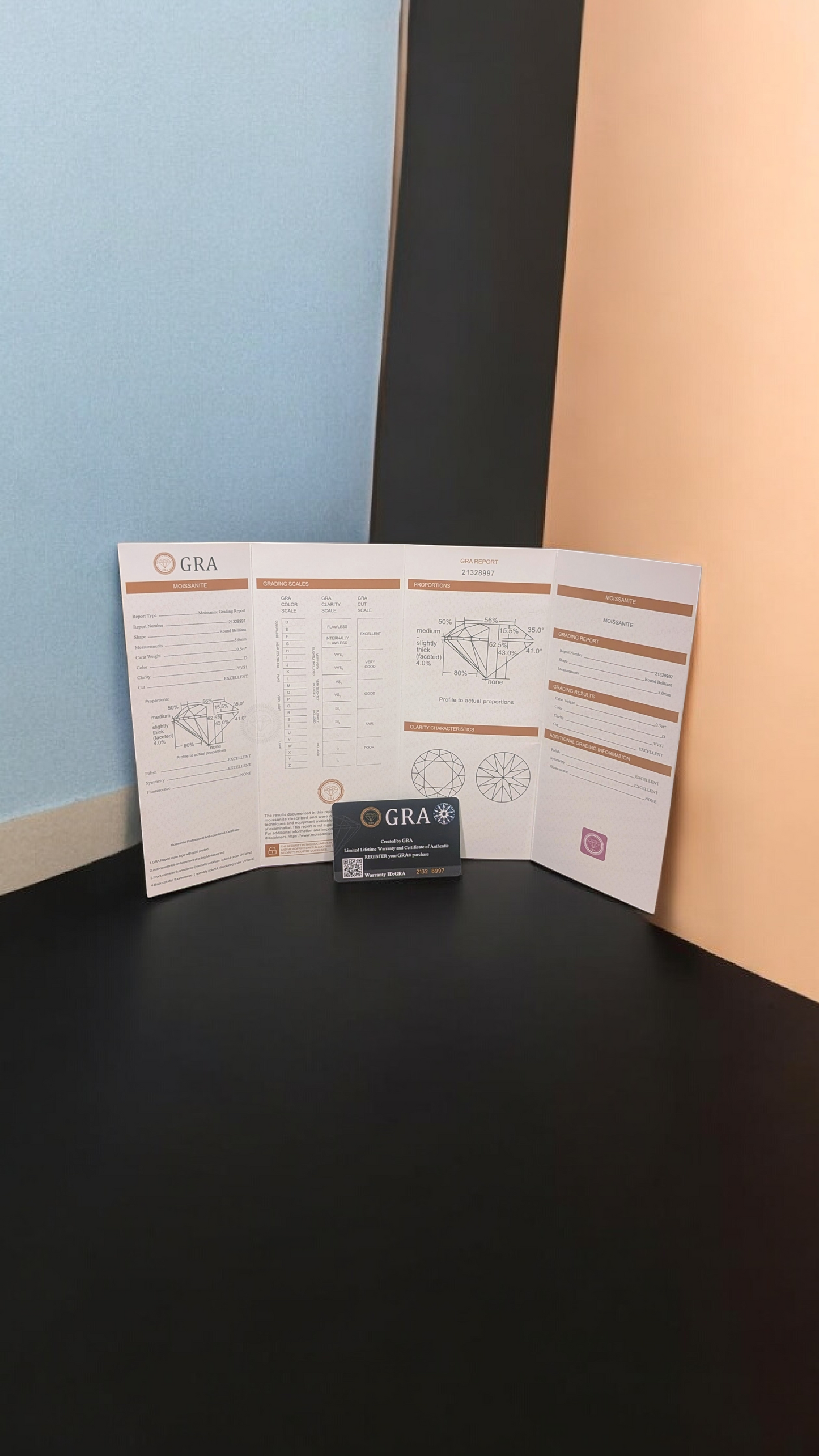 GRA Certified Moissanite Halo Stud Earrings – 18K Gold Plated Sterling Silver