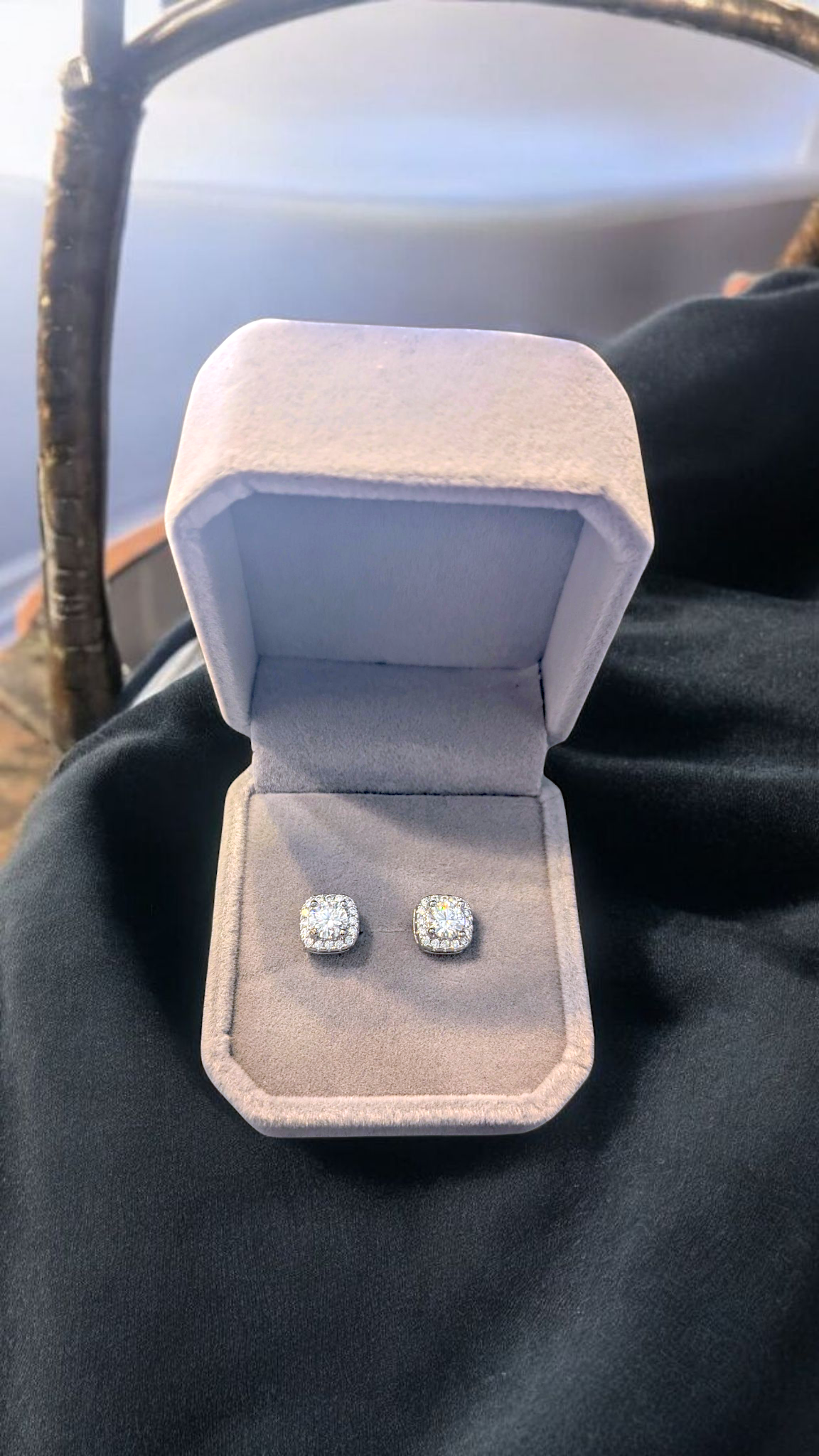 0.5ct Moissanite Stud Earrings – GRA Certified