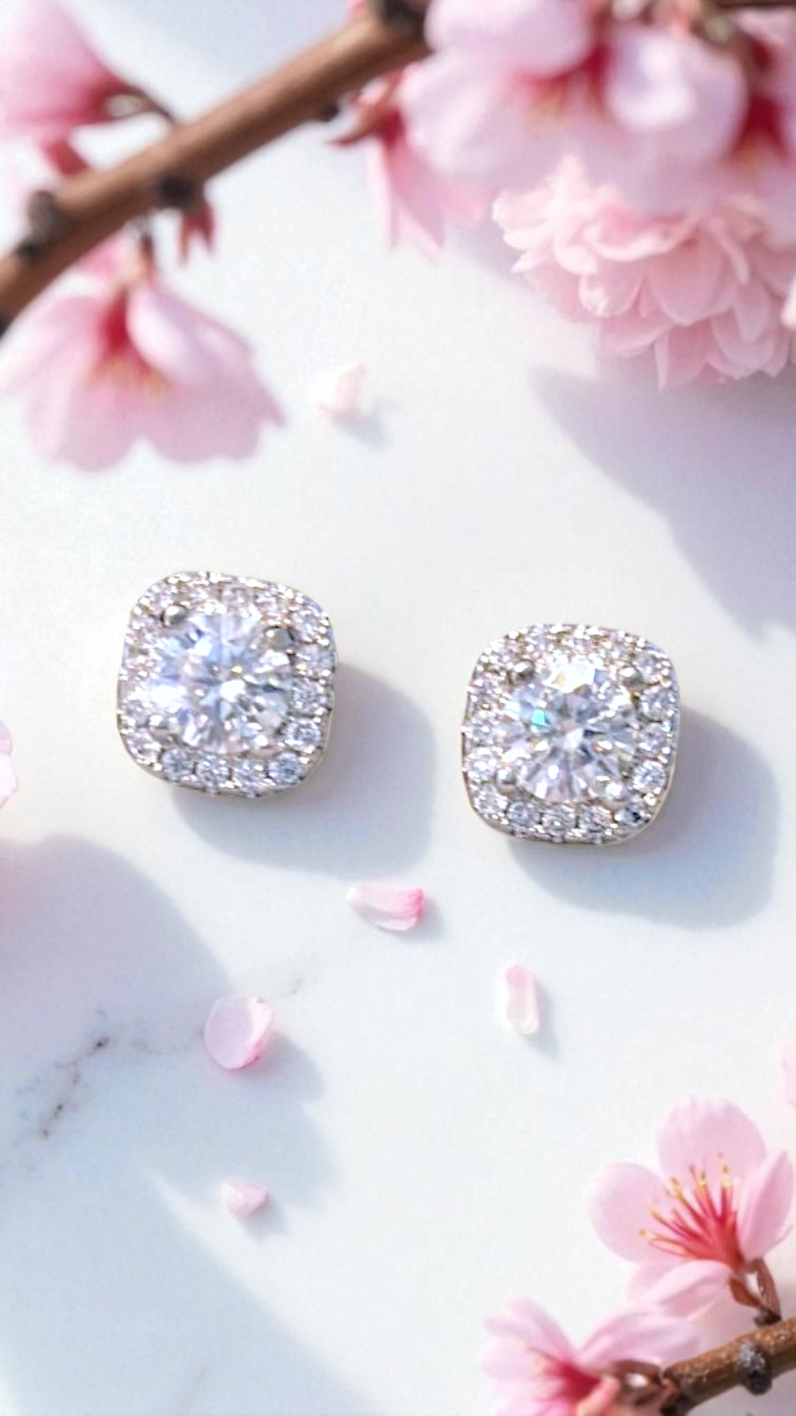 0.5ct Moissanite Stud Earrings – GRA Certified