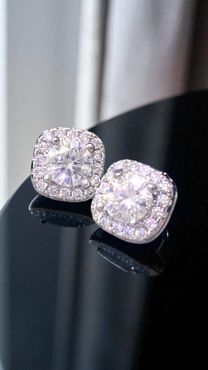 0.5ct Moissanite Stud Earrings – GRA Certified