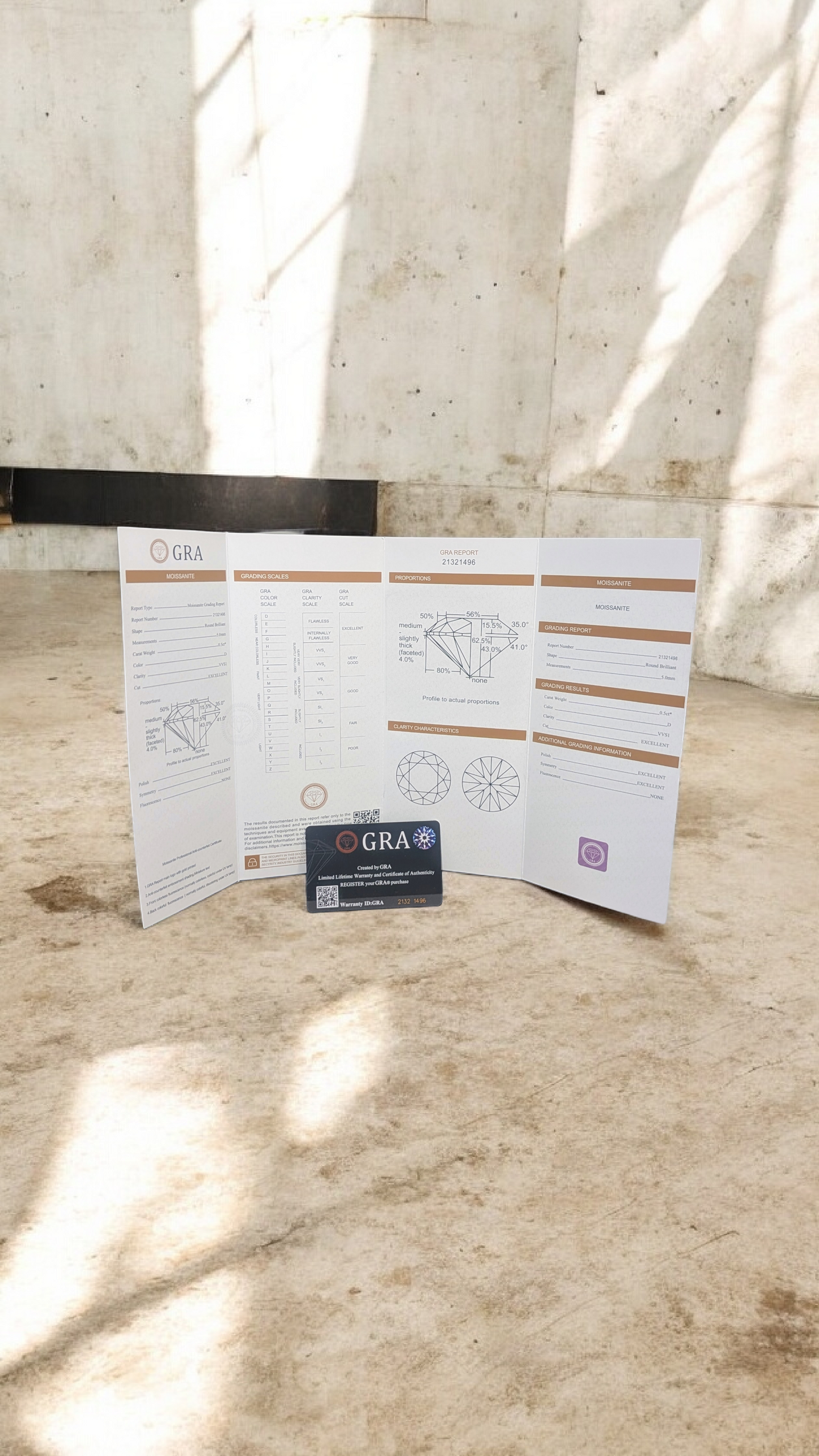 GRA Certified Moissanite Halo Stud Earrings – 18K Gold Plated Sterling Silver