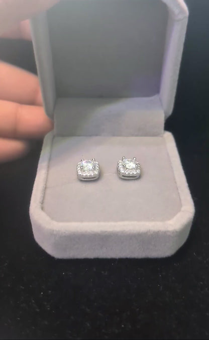 0.5ct Moissanite Stud Earrings – GRA Certified
